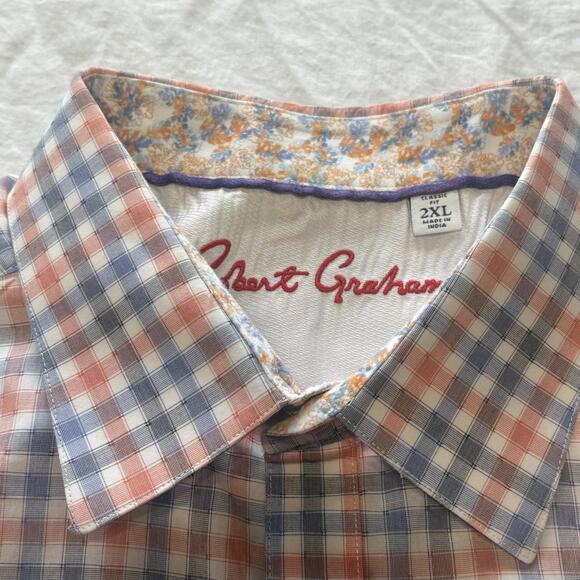 ROBERT GRAHAM Long Sleeve Sports Shirt 2XL- Awesome/Fresh Colors and Fit - Picture 5 of 14